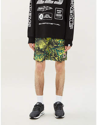 Billionaire Boys Club Fish camouflage-print shell shorts
