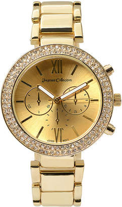 Journee Collection Womens Gold Tone Bracelet Watch-Jc-12349-Gld-Gld