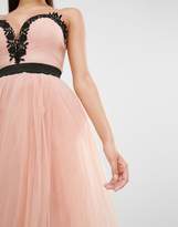 Thumbnail for your product : Rare London Lace Top Tulle Dress