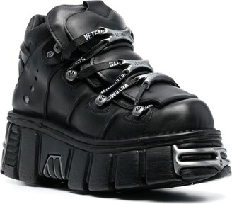 Vetements New Rock Platform Sneakers - ShopStyle Lace up Booties