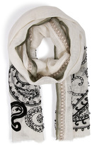 Thumbnail for your product : Etro Linen Embroidered Scarf