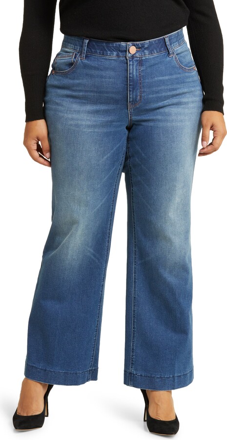 'Ab'Solution High Waist Wide Leg Jeans