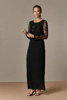 Thumbnail for your product : Wallis PETITE Black Embellished Mesh Maxi Dress