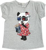Thumbnail for your product : Little Marc Jacobs Panda Print Blend Cotton Jersey T-Shirt