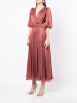 Thumbnail for your product : Costarellos Gathered Slit-Detail Maxi Dress