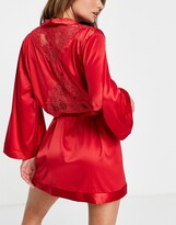 Thumbnail for your product : Ann Summers satin robe in red