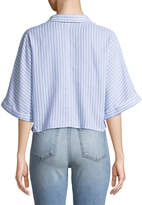 Thumbnail for your product : Cupcakes And Cashmere Saundra Striped Button-Down Top