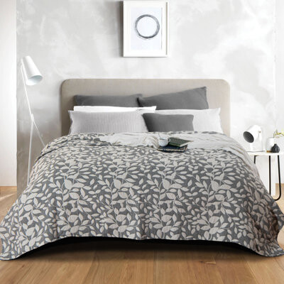 NTBAY 3 Layers Cotton Bed Blanket, Soft Breathable Quilt for Adults