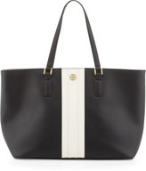 Thumbnail for your product : Tory Burch Robinson Striped East-West Tote Bag, Black