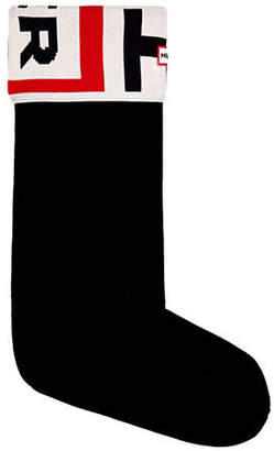 Hunter Logo Tall Boot Socks with Faux Fur