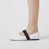 Thumbnail for your product : Burberry Logo Detail Lambskin Flats