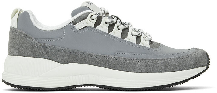 A.P.C. Grey Reflective Jay Sneakers - ShopStyle