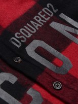 Thumbnail for your product : DSQUARED2 Logo Print Wool Blend Shirt