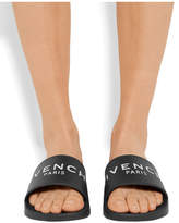 Thumbnail for your product : Givenchy Printed Rubber Slides - Black