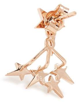 Diane Kordas Diamond & Rose Gold Star Single Earring - Womens - Gold