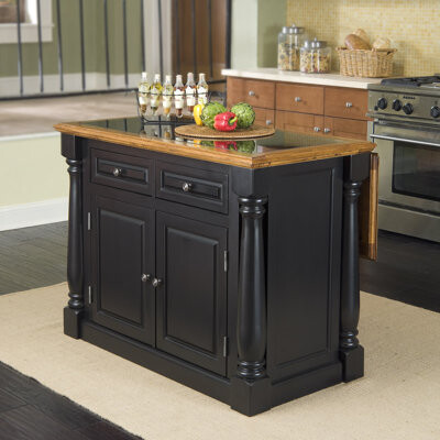 Canora Grey Kitchen Island with Granite Top