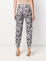 Thumbnail for your product : Norma Kamali Leopard Print Track Trousers