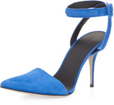 Thumbnail for your product : Alexander Wang Lovisa Pointy Ankle-Wrap Pump, Royal