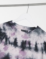 Thumbnail for your product : ASOS DESIGN Curve oversized longsleeve t-shirt in bleached pink tie dye