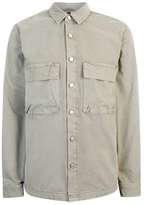 Thumbnail for your product : Topman Seagrass Green Utility Overshirt