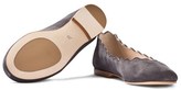 Thumbnail for your product : Chloé Navy Suede Scallop Ballerina Pumps