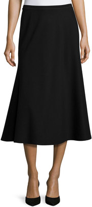 Lafayette 148 New York Tulip Knit Midi Skirt, Black