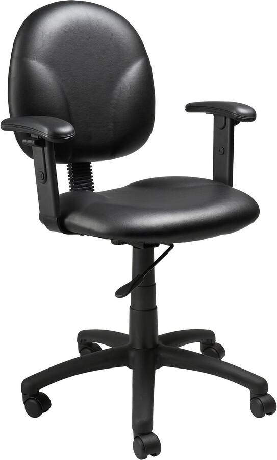 Boss Office Products B9091-CS Dimond Task Chair with Adjustable Arms in Black