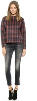 Thumbnail for your product : Torn By Ronny Kobo Zemila Photographic Plaid Sweatshirt