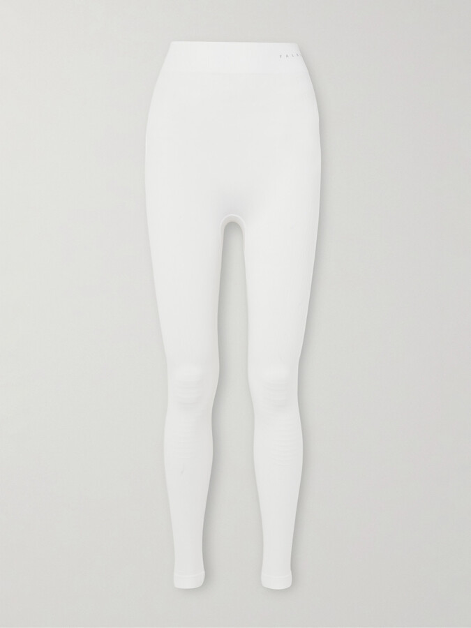 FALKE ERGONOMIC SPORT SYSTEM Maximum Warm Stretch-jersey Leggings - White