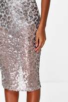 Thumbnail for your product : boohoo Boutique Luella Sequin Mesh Midi Skirt