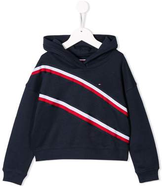 Tommy Hilfiger Junior stripe detail hoodie