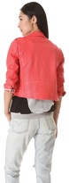 Thumbnail for your product : Rebecca Minkoff Perforated Wes Leather Moto Jacket