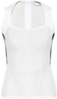 Thumbnail for your product : Marine Serre Scoop-neck scuba top