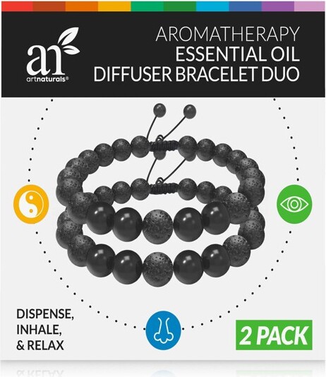 artnaturals artnaturalsWearableBraceletEssentialOilDiffuser-Unscented-2ct