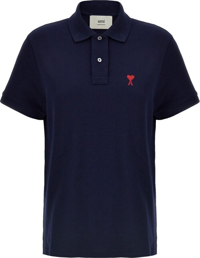 Ami de Coeur Logo Embroidered Polo Shirt