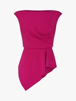 Thumbnail for your product : Adrianna Papell Knit Crepe Peplum Top, Magenta