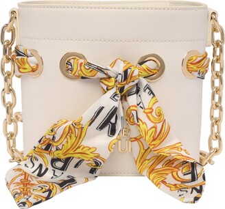Versace Jeans Couture Scarf-Detailed Chain-Linked Mini Crossbody Bag