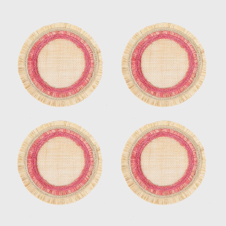 Joanna Buchanan Ruffle edge straw coasters