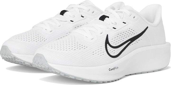 Nike Quest 6 Women's Shoes White/Black/Pure Platinum : 10.5 B - Medium, Textile