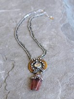 Thumbnail for your product : Free People Target Drop Rose Crystal Pendant