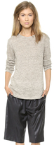 Thumbnail for your product : Alexander Wang T by Heathered Linen Long Sleeve Tee