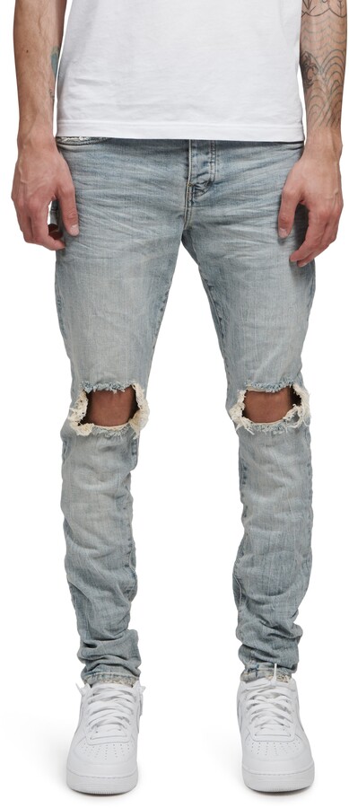 prototype Frigøre Sæt tabellen op Men Indigo Raw Skinny Jeans | ShopStyle