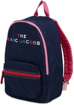 Thumbnail for your product : Little Marc Jacobs Logo Print Nylon Canvas Backpack