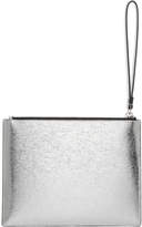 Thumbnail for your product : Versus Silver Medium Metallic Safety Pin Pouch