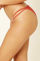 Thumbnail for your product : Forever 21 Geo Lace Cheeky Bikini Bottoms