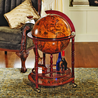 Astoria Grand Corene Sixteenth Century Italian Replica Globe Bar