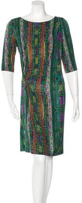 Etro Abstract Print Knee-Length Dress