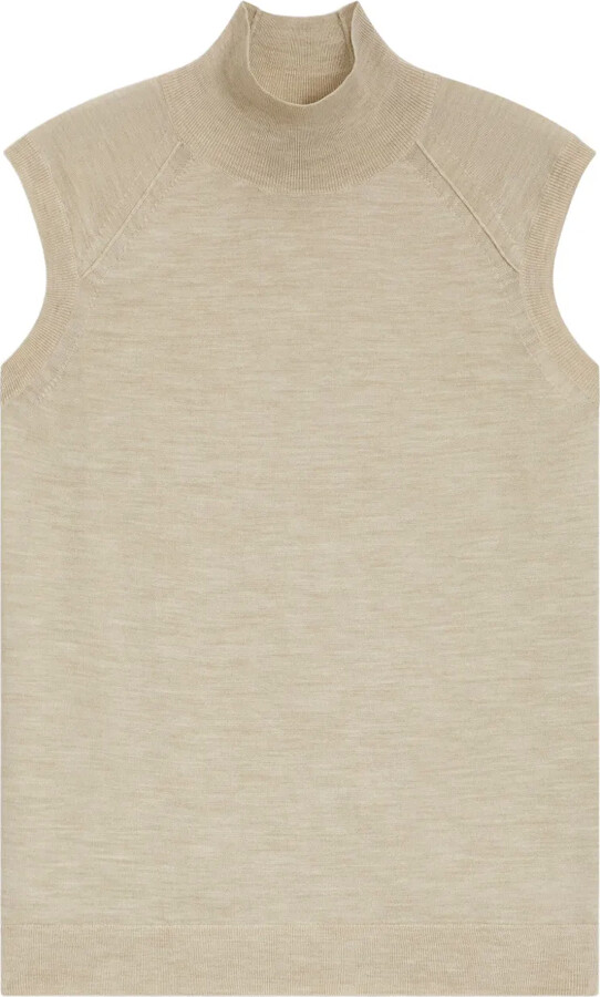 HUGO BOSS High-Neck Sleeveless Top