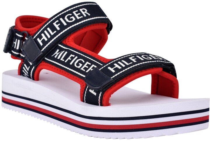 Tommy Hilfiger Red Women's Sandals | ShopStyle