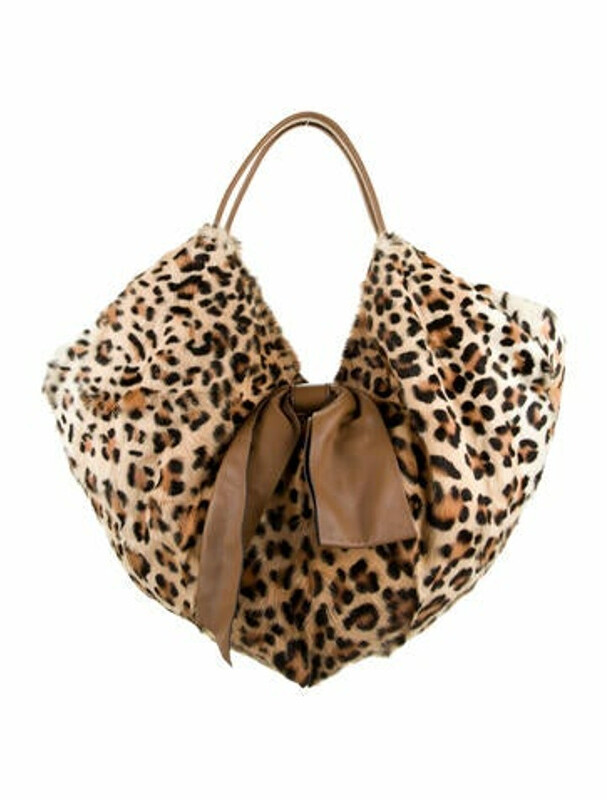Valentino Goat Hair 360 Bow Hobo Brown - ShopStyle